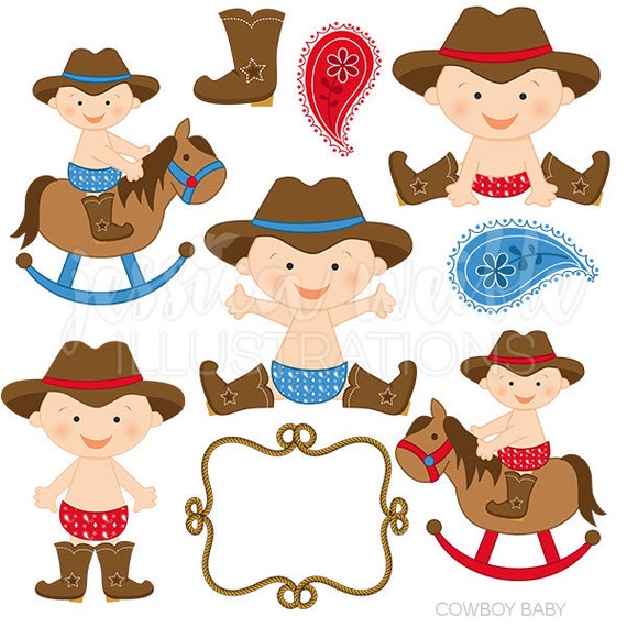 Download Cowboy Baby Boy Cute Digital Clipart Cowboy Clip art Cowboy