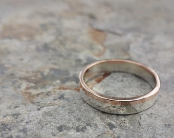 Silver and Gold Female Wedding Band