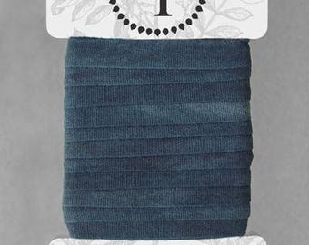 Naturally Dyed 12mm Ribbon-Indigo
