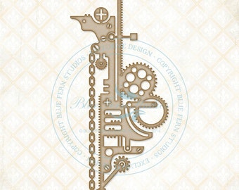 Blue Fern Studios Laser Cut Chipboard Working Parts