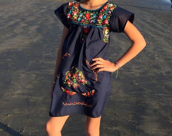 Girls embroidered dress, mexican dress,