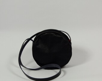 Lise - black leather purse