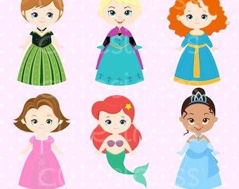 Baby Girl Clipart Vector Princess Clipart Baby Clipart