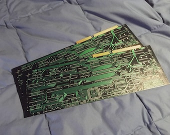 13" x 5" Green Electronic Circuit Board -
