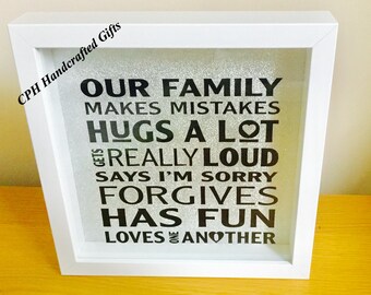 Family box frame picture