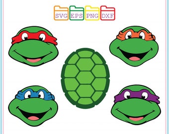 Teenage Mutant Ninja Turtles, Svg Dxf Png Eps,Cutting File,Studio Cut Files,Silhouette Studio,Cutting Machines,Cricut Cameo,Instant Download