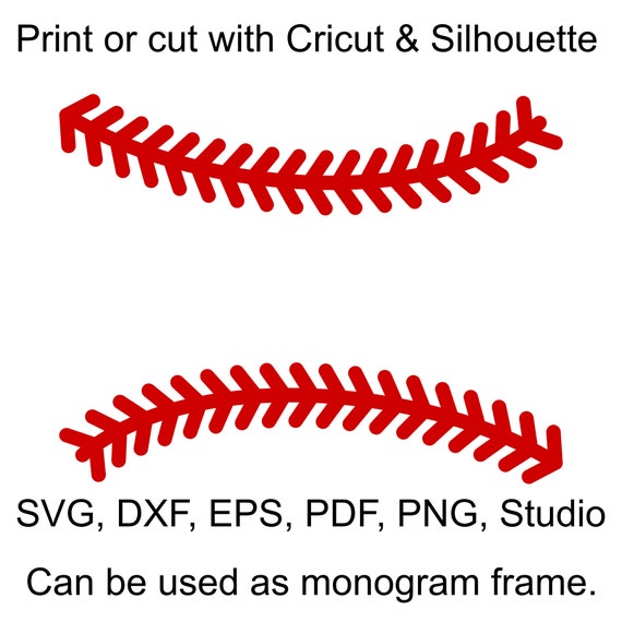 Baseball Stitches SVG Files, Baseball Laces SVG file for ...