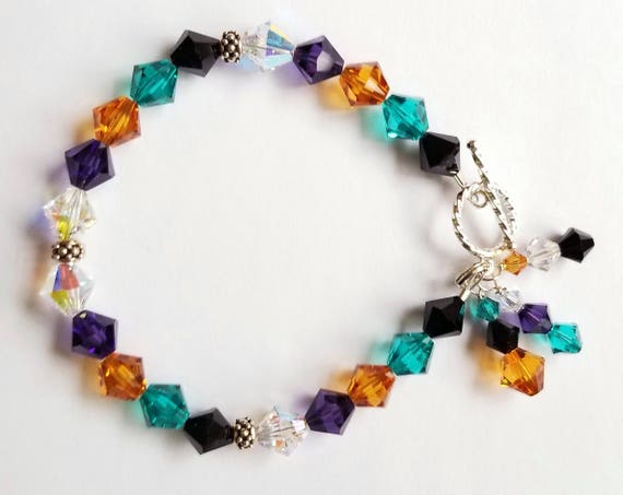 Swarovksi Crystal Bracelet, Crystal Bracelet, Multi-Color Bracelet