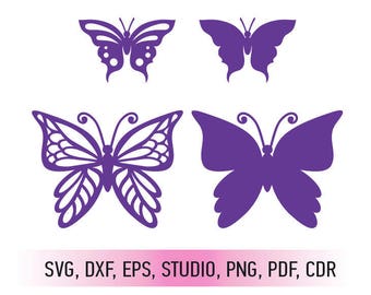 Butterfly 3d svg | Etsy