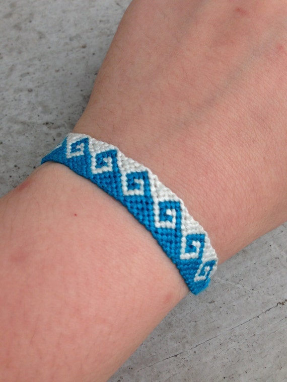 Customizable Greek Wave Friendship Bracelet