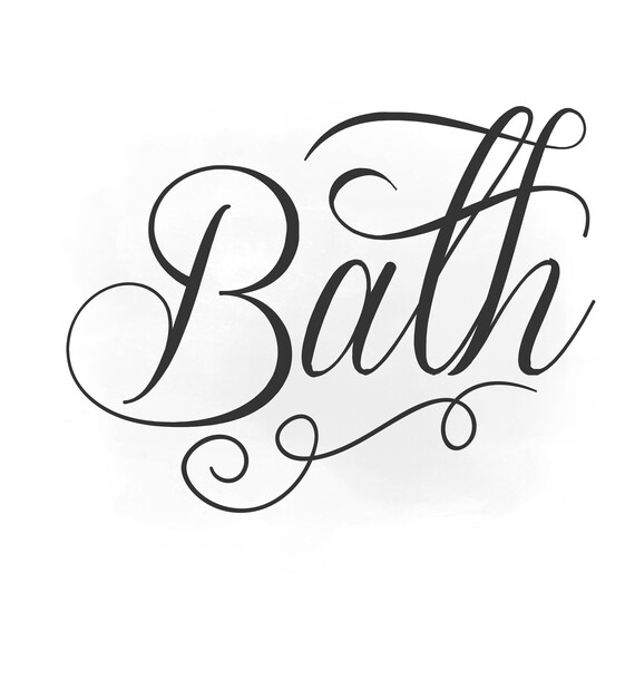 Download Bath Svg clipart Bath sign SVG Bathroom Quote Word Digital