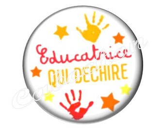 1 cabochon 30mm glass, who tears
