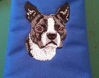 Embroidered Boston Terrier Wallet