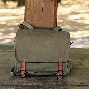 Vintage Military backpack Yugoslav Army 80. Student bag
