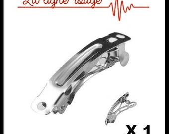 Bobby hair clip silver 39mm x 5 mm