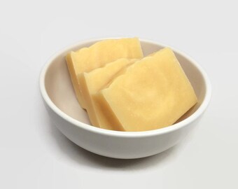 lemongrass essential oil soap, uncolored soap, cold process soap, shea butter soap