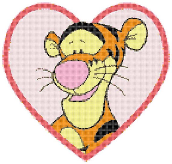 Tigger 14 Count Cross Stitch Chart / Kit