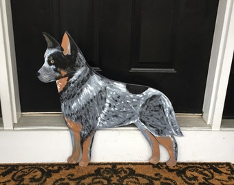 Australian Cattle Dog Outdoor Wood Decoration