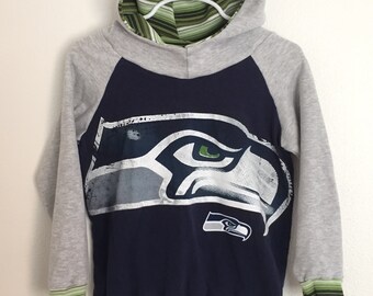 Upcycled Seattle Seahawks Hoodie (2/3T)