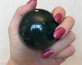 Bloodstone Crystal Ball, Sphere