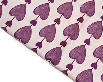 Organic Cotton Sateen | Geo Hearts