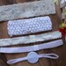 5x Baby Headband White FOE Elastic Newborn Girl Hair Band Christening Wedding Free Postage