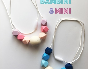 Wooden/Silicone Teething Necklace | Breastfeeding sensory | Bite Beads | Chew Jewelry | Necklace | Jewelry | Mommy Jewelry | Mama Necklace