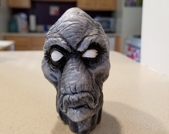 Hand painted resin monster sculpture
