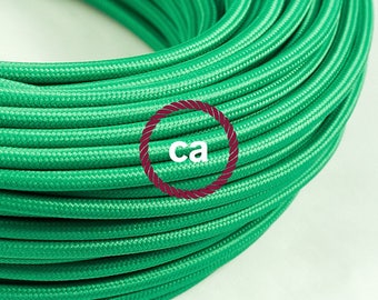 Green Rayon cloth covered cable RM06