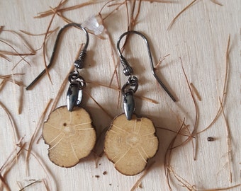 Bodensee-driftwood-925 silver pierced earrings