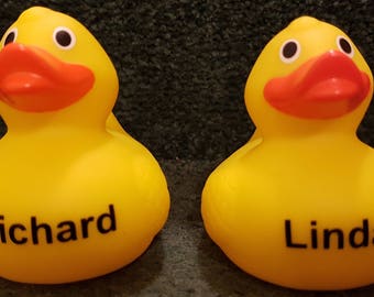 8cm personalisierte Gummi-Ente - Namen oder Satz