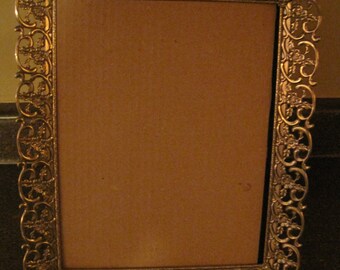 Vintage metal ornate detailed picture frame