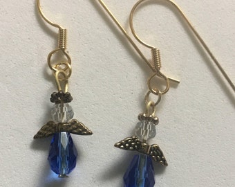 Angel Earrings / Blue Angel Earrings