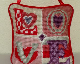 LOVE Needletpoint Pin Cushion