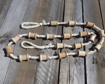 Wooden Spool Garland