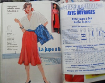 Super boss skirt-les - PRIMA 56 May 1987 - 34 to 42 T - Vintage