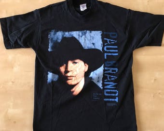 Vintage Paul Brandt "Outside The Frame" Concert Tour T Shirt Size Large 1998