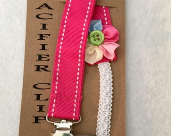 Pacifier Clip / Your choice of many styles
