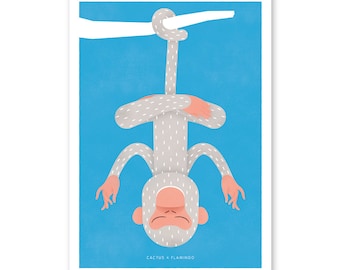 Zen Monkey (printable poster)