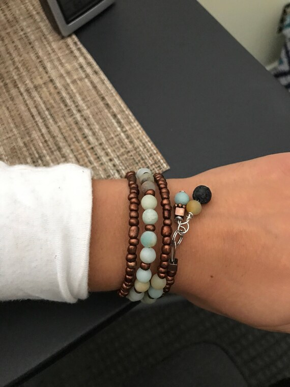 Diffuser Wire Wrap Bracelet