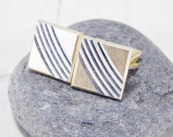 Anniversary gift fathers day gift vintage cufflinks celtic jewelry men gold cufflinks unisex cufflinks picture cufflinks elegant cufflinks