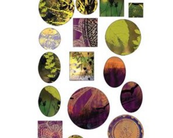 Vintaj Natural Brass Co. Garden Sunset Bezel Sheet