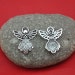 Angel Charms -15pcs Antique Silver Take bowknot angel Charm Pendants ---26*23mm--G306