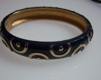 Vintage Blue Kramer Signed Bangle