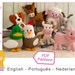 Felt pattern The Farm Animals, softie pattern, plush pattern, pdf pattern cow, lamb, duck, chicken, horse, goat, pig, dog by Superskattig