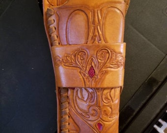 Gun holster with thigh tie
