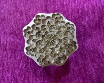 floral brass stamp, indian wood stamp, pottery stamp textile stamps tjaps,batik stamp