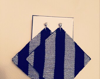 Striped Diamond earrings