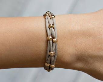 Gold Bead Bracelet | Gold Bracelet | Bead Bracelet | Stretch Bracelet | Stacking Bracelet | Yoga Jewelry | Beaded Bracelet | Yoga Bracelet