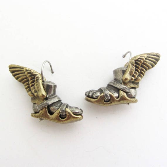 Winged Sandals Earrings Talaria Hermes Mercury Mythology